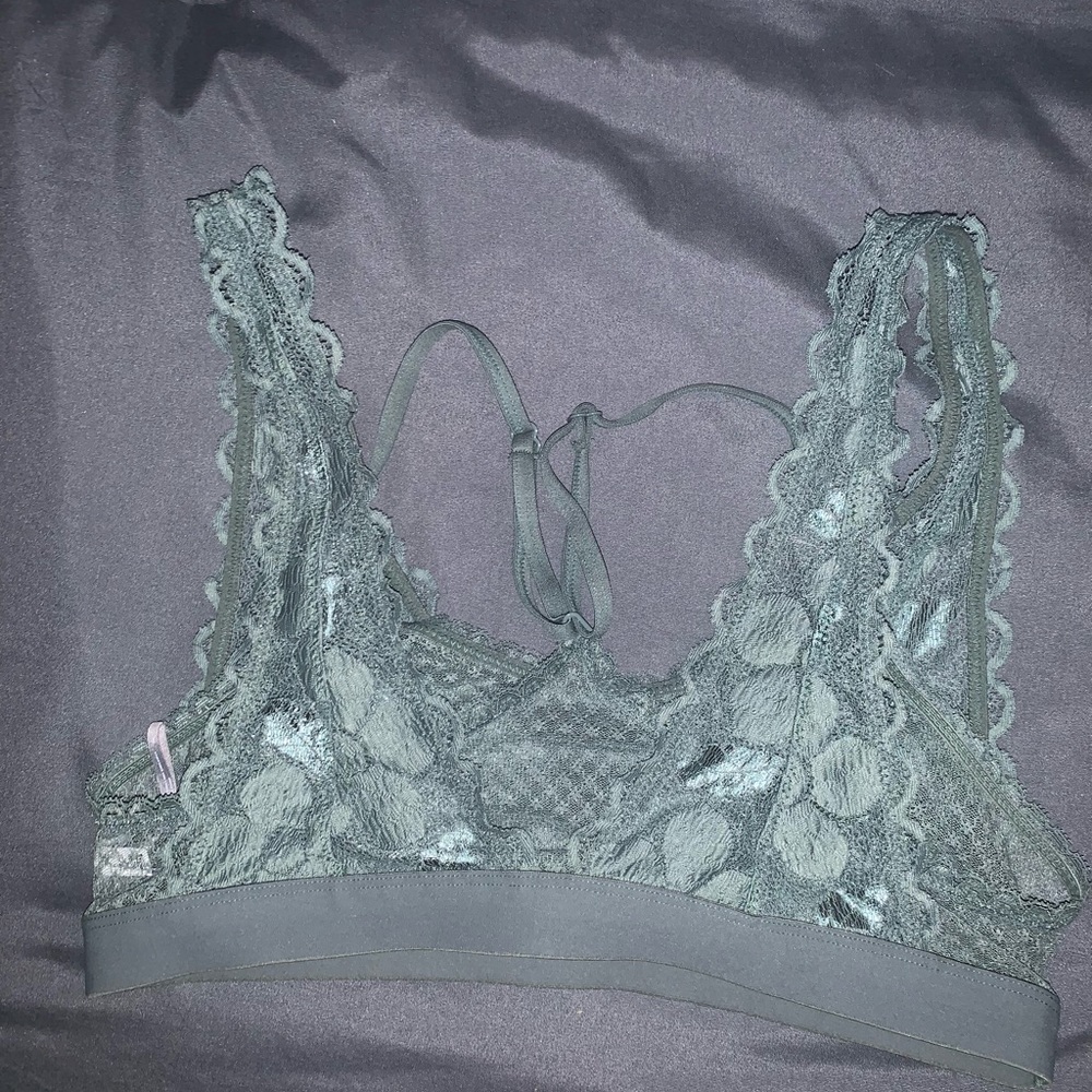 Dark green aerie bralette